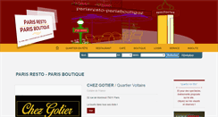 Desktop Screenshot of parisresto-parisboutique.com