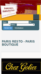 Mobile Screenshot of parisresto-parisboutique.com